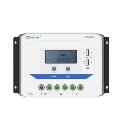 Controlador Solar de Carga PWM 12/24V/36/48V 60 A 60 A, Salida USB, con Display