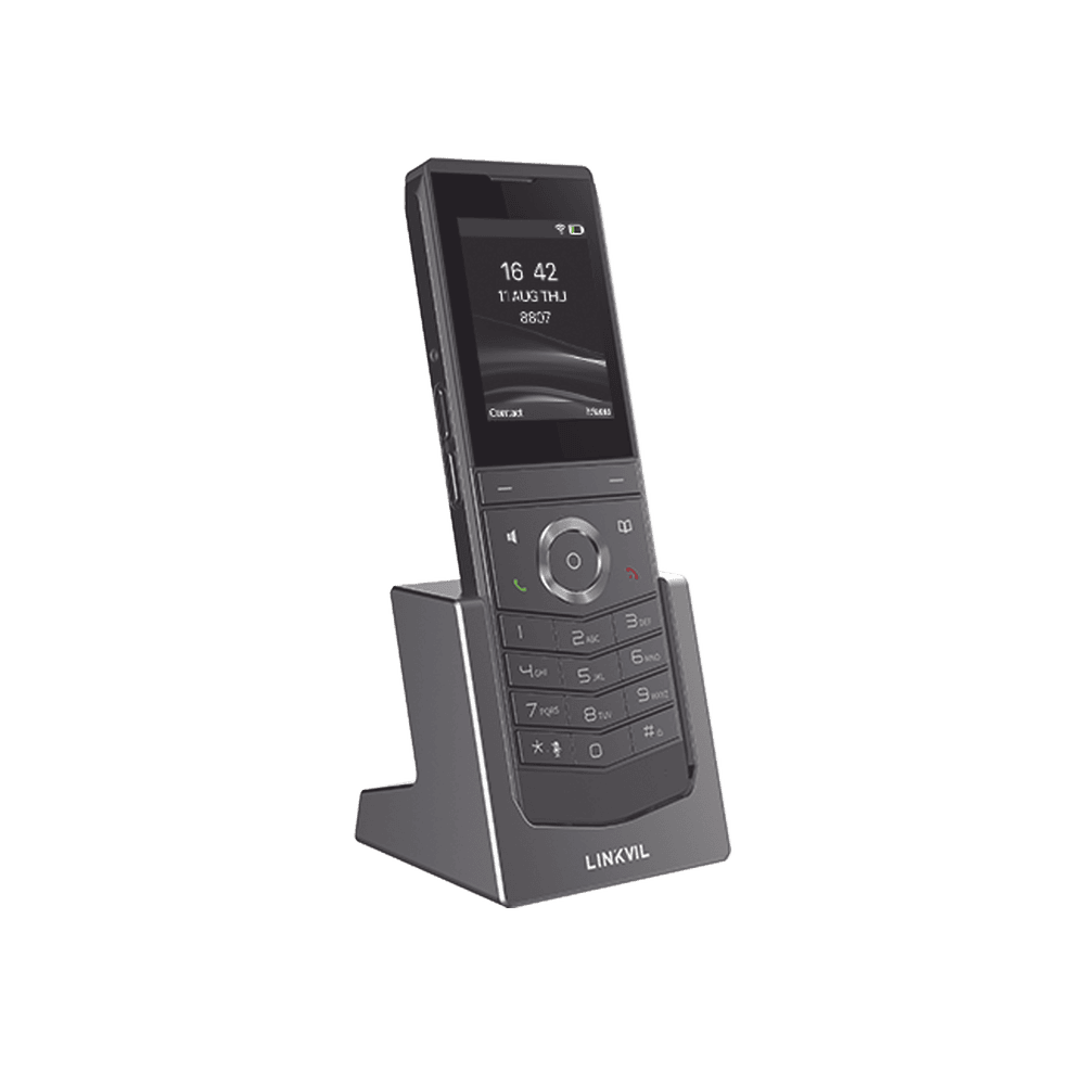 W611W-AD-3-l-1 W611W es un teléfono IP Wi-Fi portátil, Resistente, Moderno diseñado para aplicaciones de comunicación móvil. W611W 4