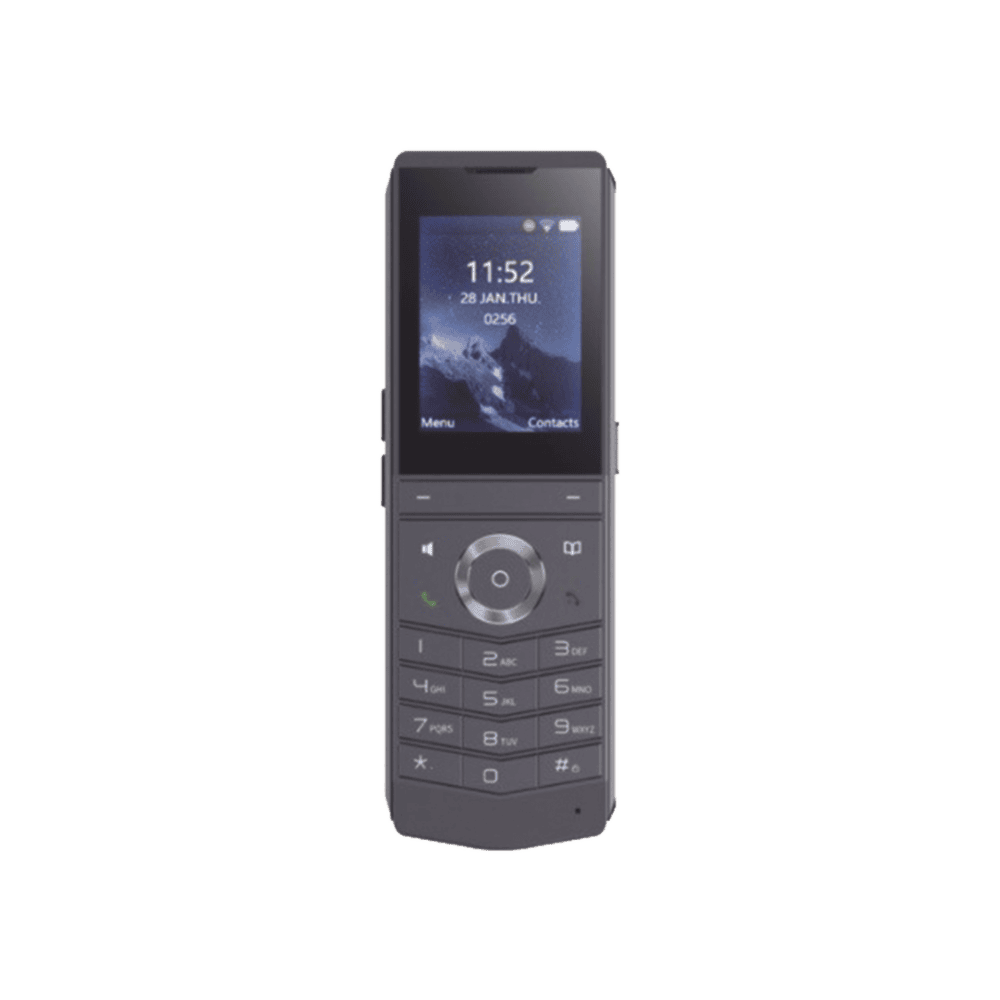 W611W-l-1 W611W es un teléfono IP Wi-Fi portátil, Resistente, Moderno diseñado para aplicaciones de comunicación móvil. W611W 1