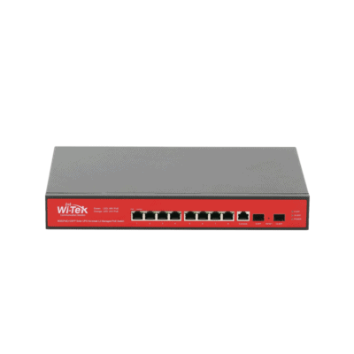 Switch Administrable Capa 2 de 8 puertos 10/100/1000 PoEaf/at + 2 x SFP Gigabit, con respaldo para energía solar