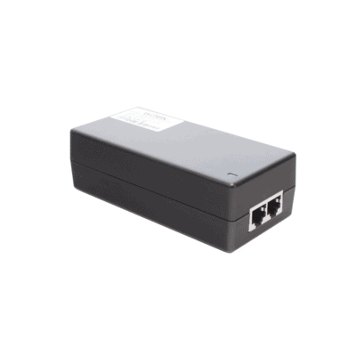 Inyector Hi-PoE 60 W Gigabit / Alimenta Equipos PoE 802.3 af Hasta 15W - PoE at Hasta 30W - PoE bt Hasta 60W / Instalación Para Interior / Alcance de Hasta 100 metros / Plug and Play / No se Necesita Configurar
