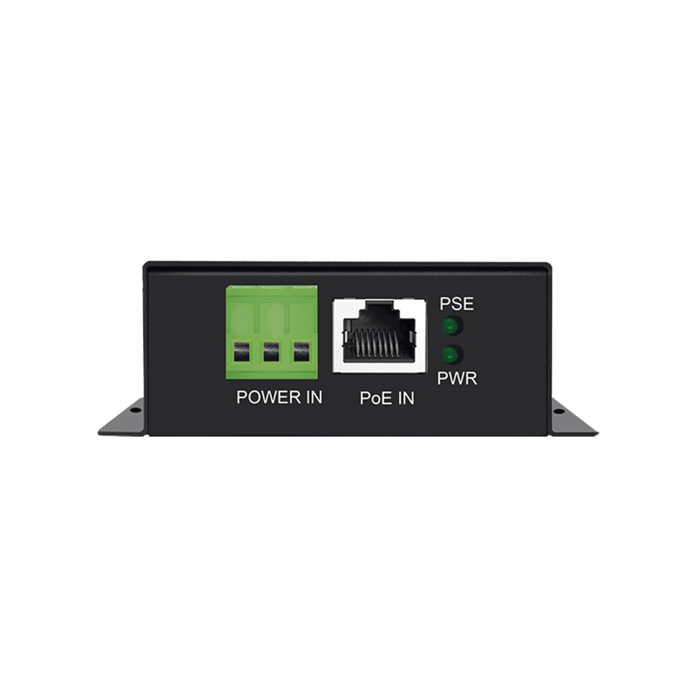 WIPOE6124V-AD-1-l Convertidor PoE Industrial / Entrada PoE 802.3 af/at / Salida PoE pasivo 24V / Conexión plug and play / Alcance de hasta 100 metros / Ideales para Enlaces Inalámbricos WI-POE61-24V 2