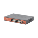 Switch PoE (802.3af/at/bt) / No administrable de largo alcance / Hasta 250m / 16 x 10/100Mbps (PoE) + 2 x 100/1000Mbps + 1 x SFP / 200 W WIPS518G-l