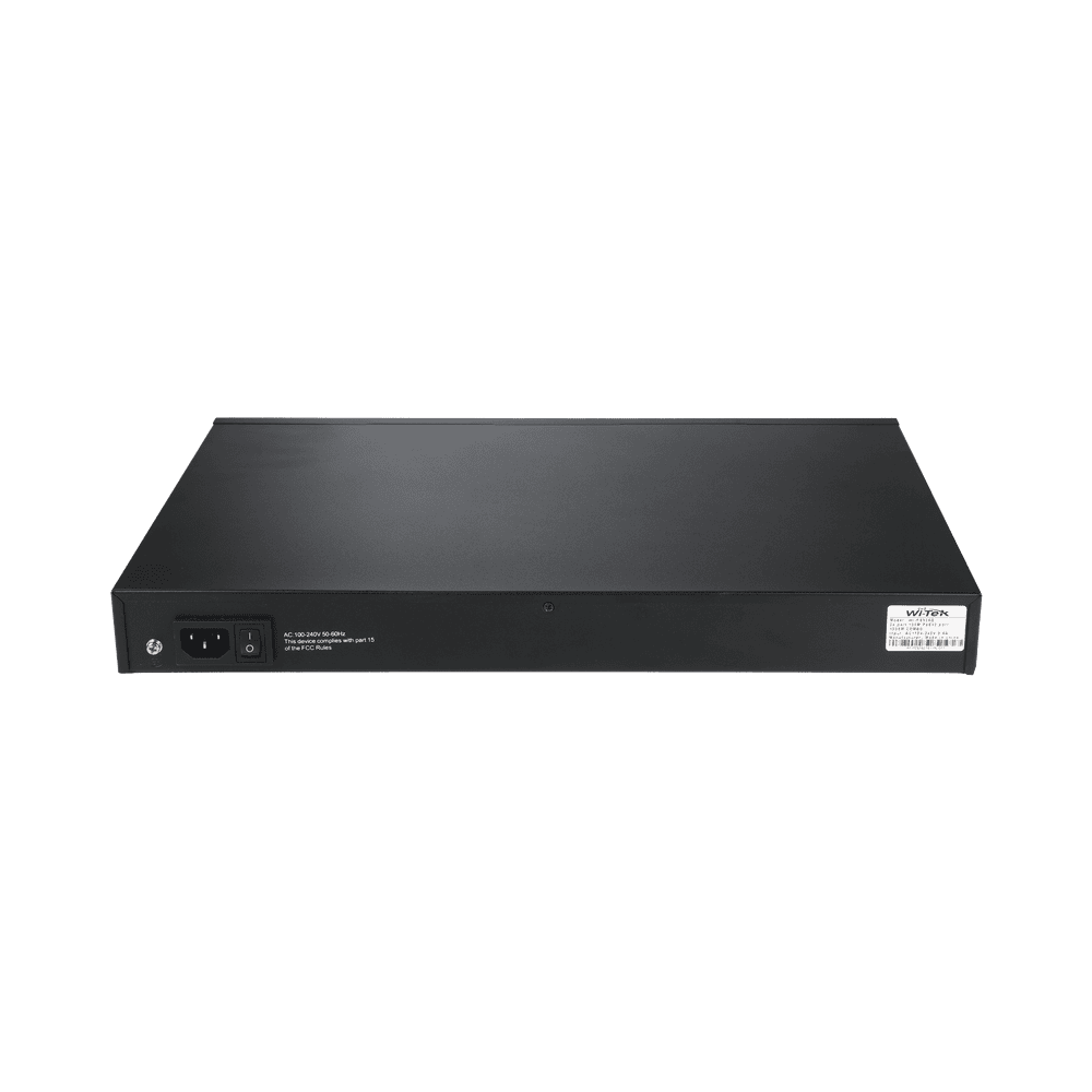 WIPS526G-AD-1-l Switch PoE (802.3af/at/bt) / No administrable de largo alcance / Hasta 250m / Con 24 x 10/100Mbps + 2 x SFP Gigabit Combo / 250 W WI-PS526G 2