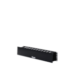Organizador de Cables Horizontal PatchLink, Sencillo (Solo Frontal), Con Tapa Extendida, Para Rack de 19in, 2UR WMPHF2E-AD-4-l