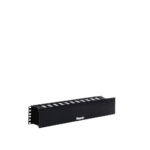 Organizador de Cables Horizontal PatchLink, Sencillo (Solo Frontal), Con Tapa Extendida, Para Rack de 19in, 2UR WMPHF2E-AD-5-l