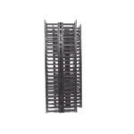 Organizador Vertical NetRunner, Doble (Frontal y Posterior), para Rack Abierto de 45 Unidades, 6.7in de Ancho, Color Negro WMPVHC45E-AD-2-l