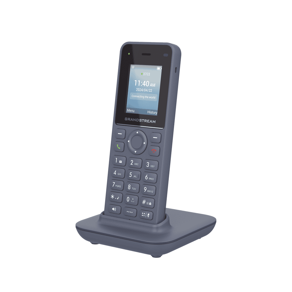 WP816-l-1 Teléfono IP inalámbrico Wi-Fi, portátil, 2 líneas, 2 cuentas SIP, Voz HD, Bluetooth, Puerto USB tipo C WP816 1