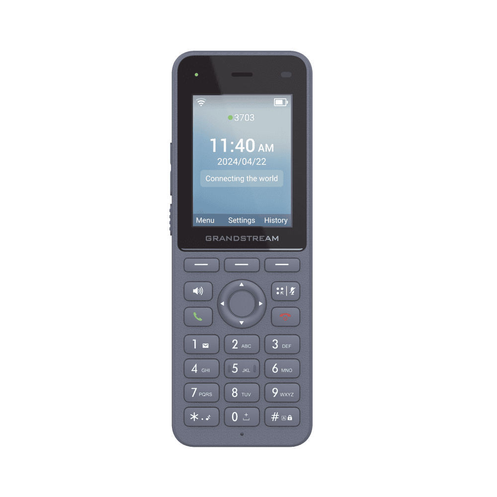 WP826-LAT-DER-l Teléfono IP inalámbrico Wi-Fi, Portátil, 3 cuentas SIP, 3 líneas, Voz HD, Bluetooth integrado, Puerto USB tipo C WP826 4