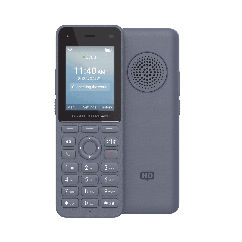 WP826-LAT-IZQ-l Teléfono IP inalámbrico Wi-Fi, Portátil, 3 cuentas SIP, 3 líneas, Voz HD, Bluetooth integrado, Puerto USB tipo C WP826 3
