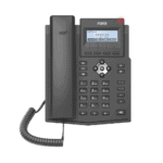 Teléfono IP empresarial para 2 lineas SIP con pantalla LCD, Puertos Gigabit, Códec Opus, conferencia de 3 vías, PoE. X1SG-AD-1-l