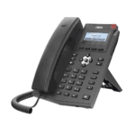 Teléfono IP empresarial para 2 lineas SIP con pantalla LCD, Puertos Gigabit, Códec Opus, conferencia de 3 vías, PoE. X1SG-l