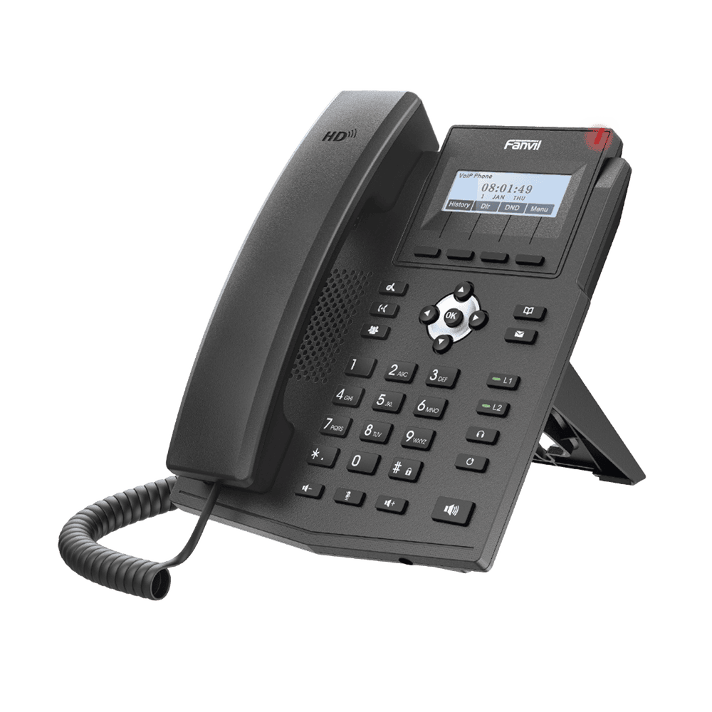 X1SG-l Teléfono IP empresarial para 2 lineas SIP con pantalla LCD, Puertos Gigabit, Códec Opus, conferencia de 3 vías, PoE. X1SG 1