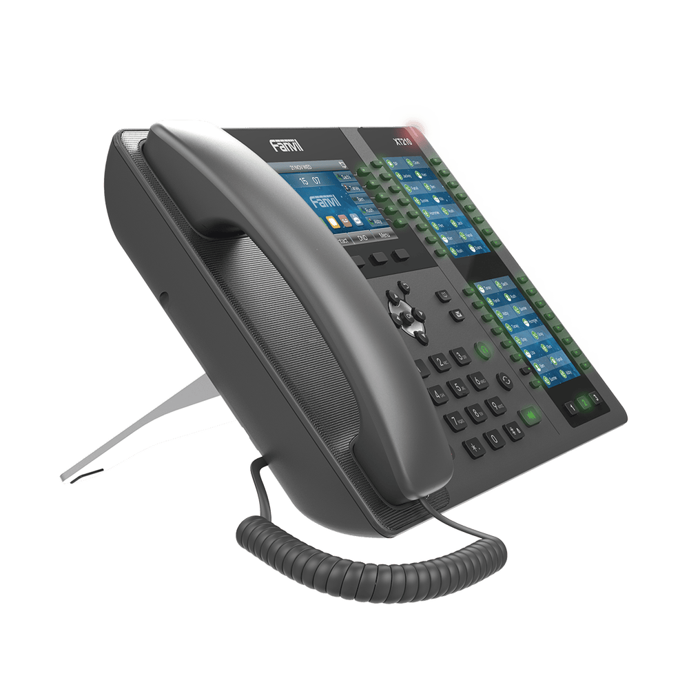 X210-AD-2-l Teléfono IP ideal para recepción hasta 20 líneas SIP, PoE, 106 botones DSS, Bluetooth integrado para diademas, puertos Gigabit, soporta recepción video X-210 3