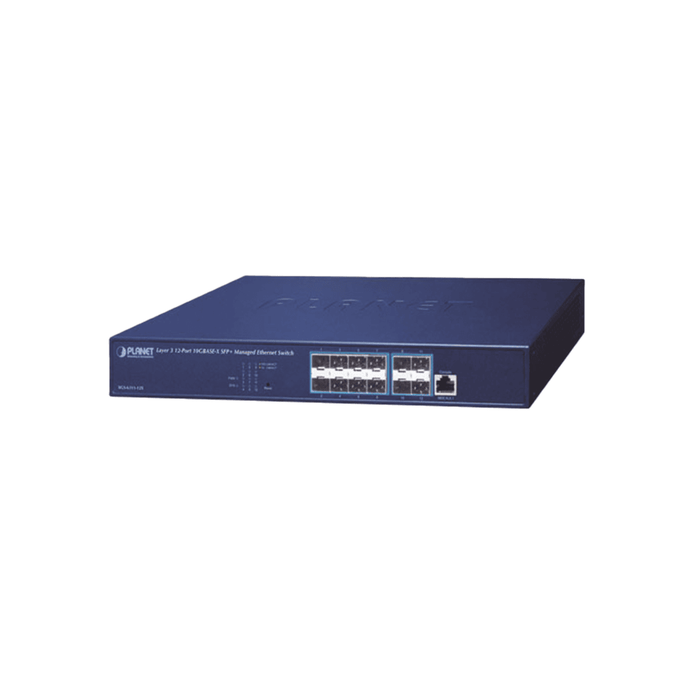 XGS631112X-l Switch Administrable Capa 3, 12 Puertos SFP+ 10G BASE-X, 1 Puerto de Consola RJ45. XGS-6311-12X 1