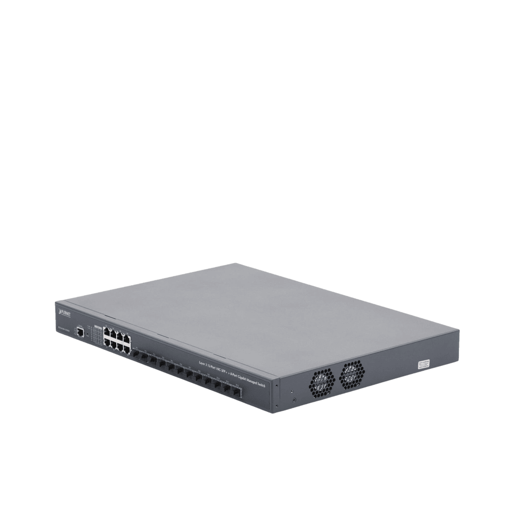XGS635012X8TR-AD-1-l Switch Administrable Capa 3, 12 Puertos SFP de 10G, 8 Puertos 10/100/1000T, Con Alimentación Redundante (2 Fuentes de Alimentación AC). XGS-6350-12X8TR 2