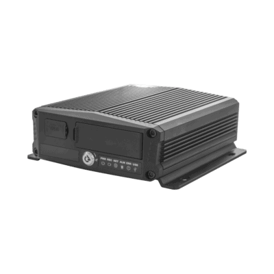 DVR Móvil / Multiplataforma / 4 Canales AHD + 2 canales IP/ Almacenamiento en Memoria Micro SD / H.265 / Chip IA Embebido / Soporta 4G / GPS
