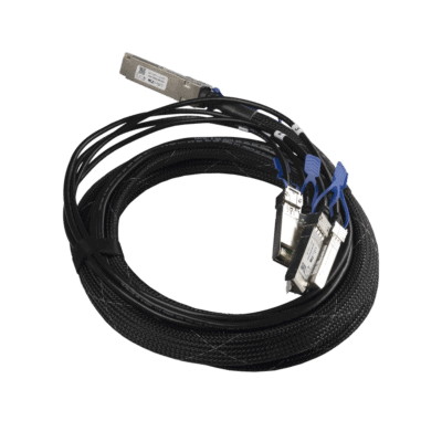 (XQ+BC0003-XS+) Cable de conexion 100G QSFP28 a 4 x 25G SFP28 o 40G QSFP+ a 10G SFP+, 3m