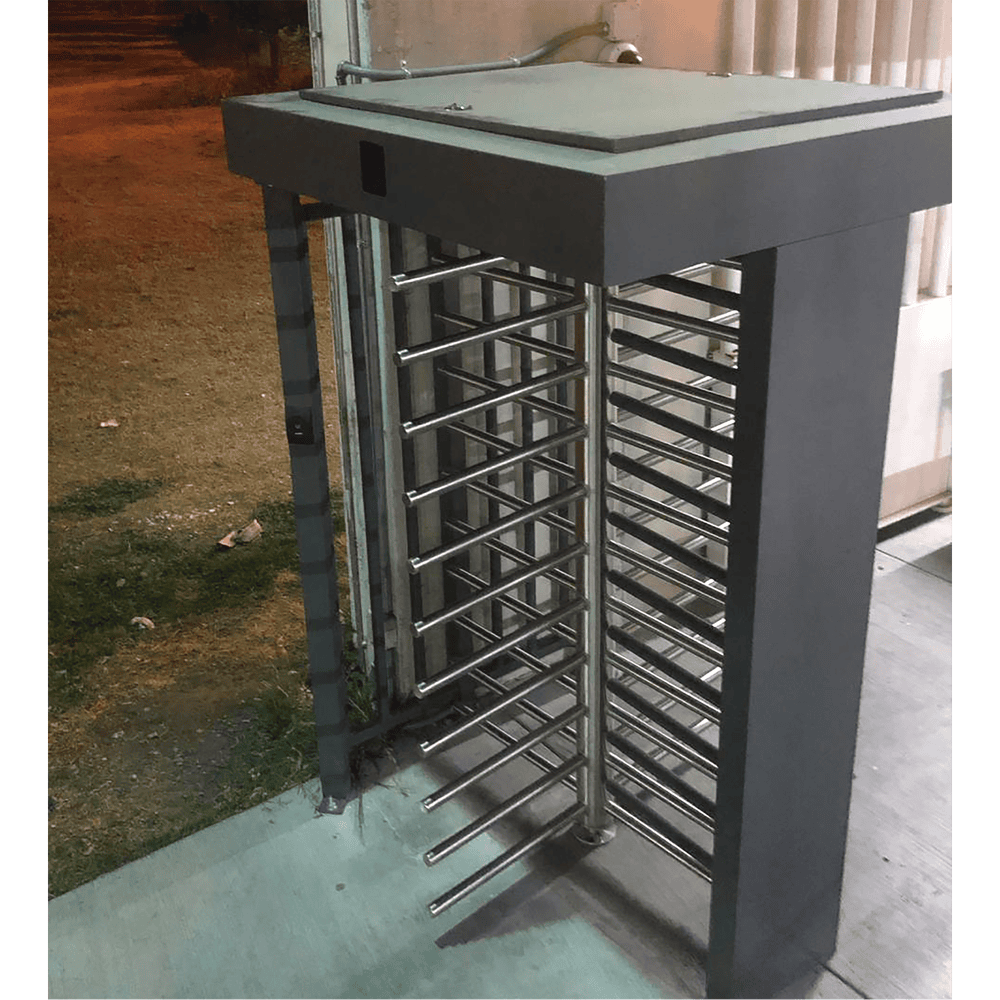 XT100CS-AD-5-l-1 Torniquete Sencillo / Cuerpo Completo / Interior/Exterior / 100% Acero con Pintura Gris / EJE CENTRAL de Acero Inoxidable /Acabado de Lujo / Alto Tráfico XT-100-CS 5