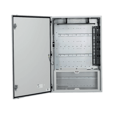 Gabinete de Zona de Instalación en Pared, Diseñado Para Dos Switches, Uso Industrial con Clasificación UL tipo IP66 y 4/12, Color Gris