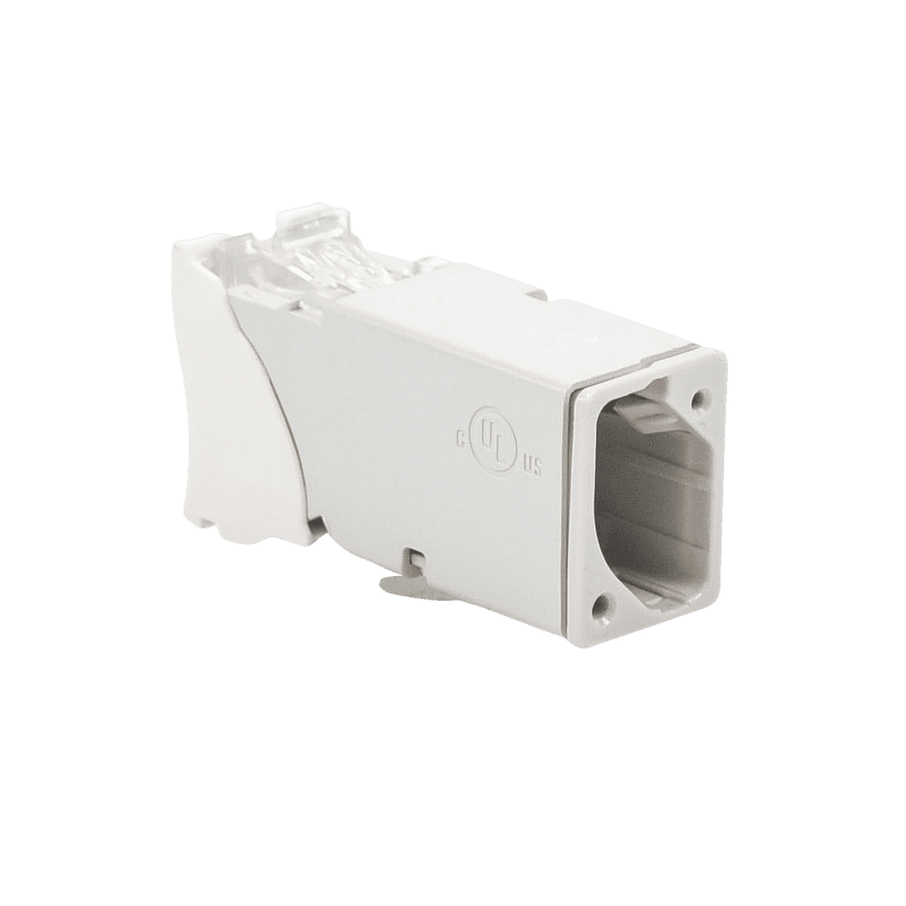 Z602-AD-2-l Jack Z-Max UTP Categoría 6, Montaje Híbrido en Placa de Pared (Plano y Angulado), Color Blanco Z6-02 3