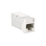 Jack Z-Max UTP Categoría 6, Montaje Híbrido en Placa de Pared (Plano y Angulado), Color Blanco Z602-AD-4-l
