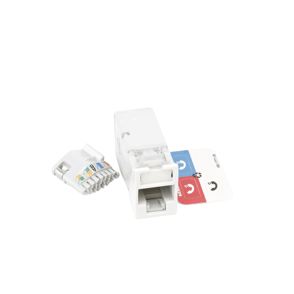 Z6A02B-AD-1-l Jack Z-Max Cat6A, UTP, Montaje Híbrido en Placa de Pared (Plano y Angulado), Color Blanco, Versión Bulk (Sin Empaque Individual) Z6A-02B 2