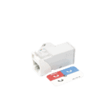 Jack Z-Max Cat6A, UTP, Montaje Híbrido en Placa de Pared (Plano y Angulado), Color Blanco, Versión Bulk (Sin Empaque Individual) Z6A02B-AD-2-l