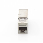 Jack Z-Max Cat6A, Blindado, Montaje Híbrido en Placa de Pared (Plano y Angulado), Color Blanco, Versión Bulk (Sin Empaque Individual) Z6AS02B-AD-4-l