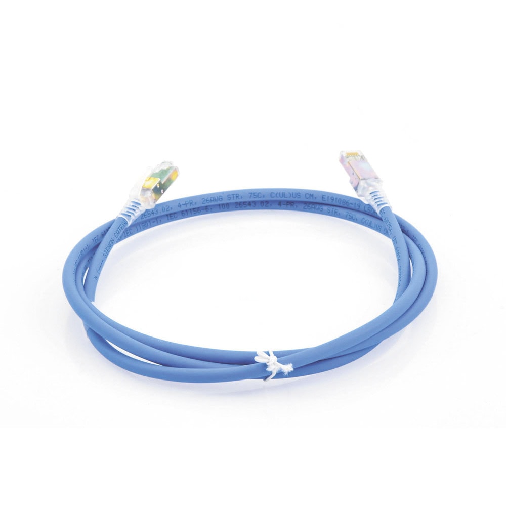 ZM6A0506B-AD-2-l Patch Cord Z-MAX Cat6A UTP, CM, 1.52 Metros (5 Pies), Color Azul, Versión Bulk (Sin Empaque Individual) ZM6A-05-06B 3