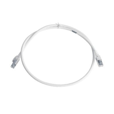 Patch Cord Z-MAX Cat6A S/FTP, CM/LS0H, 0.91 Metros (3 Pies), Color Blanco