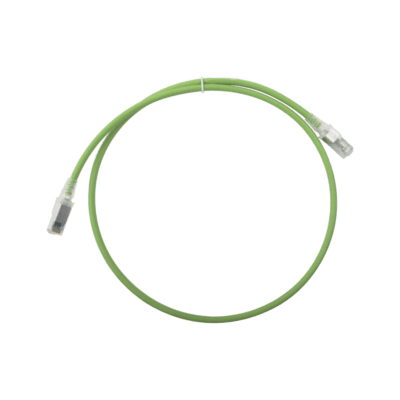 Patch Cord Z-MAX Cat6A S/FTP, CM/LS0H, 0.91 metros (3 pies), Color Verde, Versión Bulk (Sin Empaque Individual)