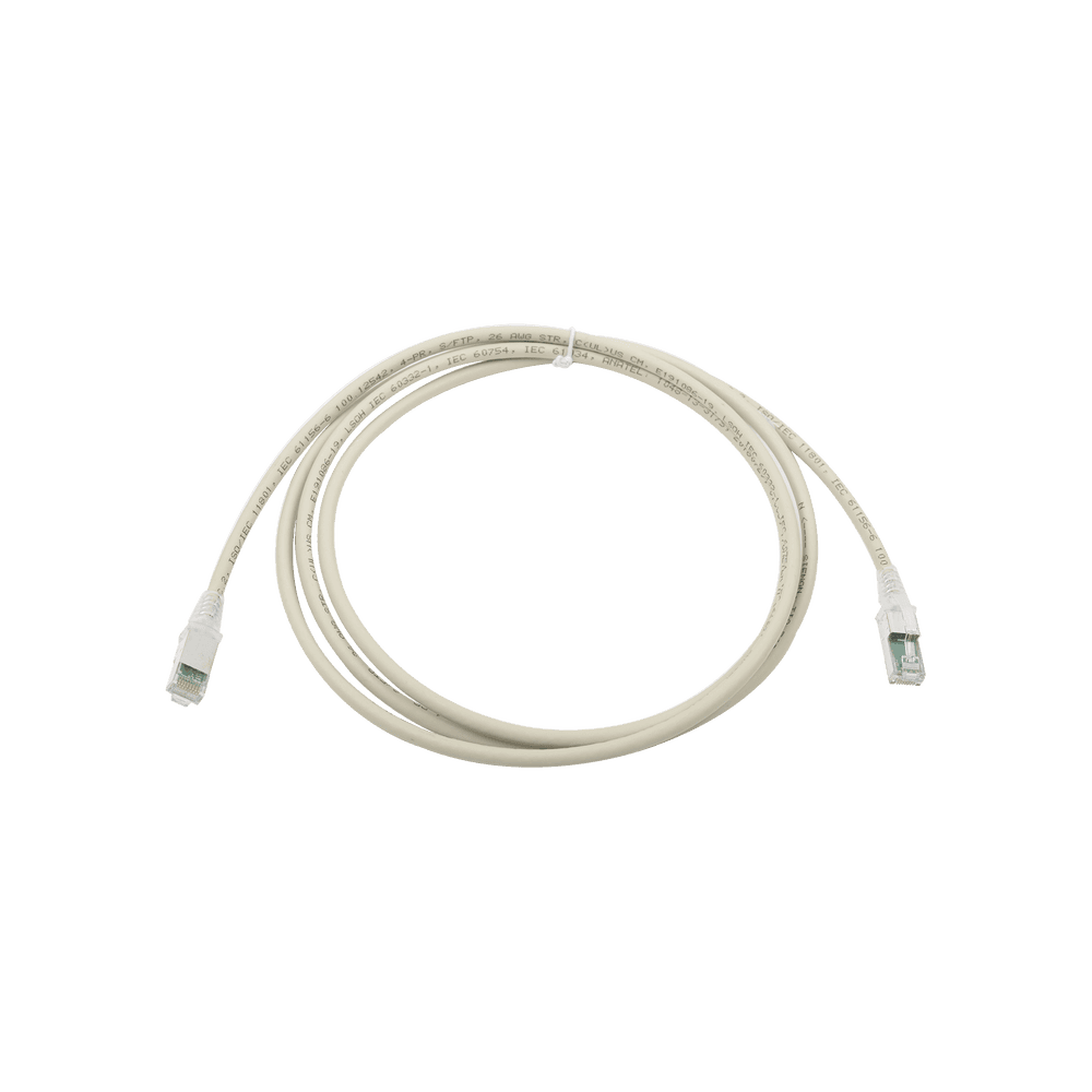 ZM6AS0704B-l Patch Cord Z-MAX Cat6A S/FTP, CM/LS0H, 2.13 Metros (7 Pies), Color Gris, Versión Bulk (Sin Empaque Individual) ZM6A-S07-04B 1