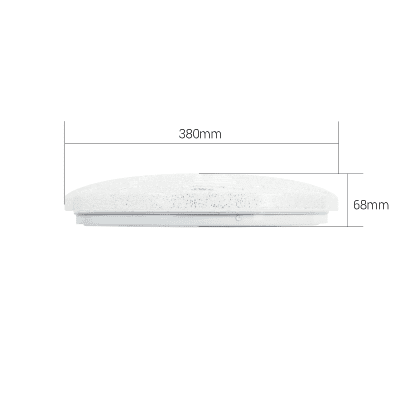 adicional_1S400-31 Lámpara de Techo LED / 40W / 3000 Lúmenes / 3 Temperaturas de Color (2700K-6500K) / IP20 Interior / Vida Útil 50,000 Horas / Material Aluminio y PC / Base Sobreponer JLAR-4002 6