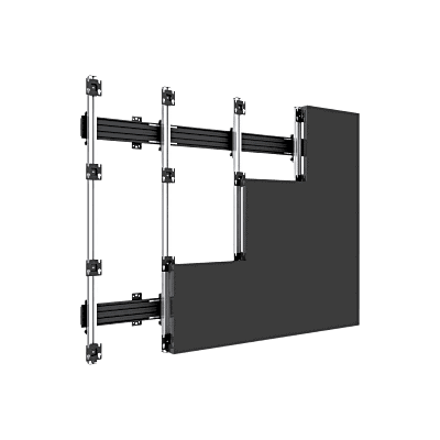 adicional_1S400-73 Accesorio_ Riel de Aluminio con longitud de 2380mm| Compatible con estructura para Videowall | Diseño Modular | Incluye Tapas de Riel SDJH2380 6