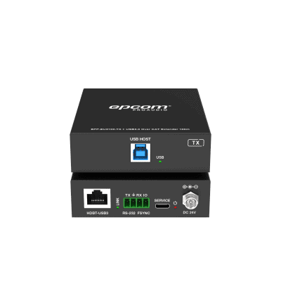 adicional_2S400-65 Extensor USB 3.0 | Hasta 100 m por CAT6a | PoC Bidireccional 24 Vcc | RS-232 | 4x USB-A EPP-EU3100 3