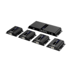 Kit Divisor y Extensor HDMI (Extender Splitter) | Divide 1 Fuente HDMI a 4 Pantallas | Extiende la señal HDMI hasta 120 m | Resolución 4Kx2K @ 60 Hz | Cat 6/6a | Uso 24/7 | Longitud del cable autoajustable adicional_5S400-10