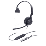 Diadema Alámbrica Yealink UH42 Mono con Audio HD y Conectividad USB-C/A Certificada con Microsoft Teams frontal_0S400-144