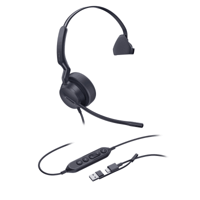 frontal_0S400-148 Diadema Alámbrica Yealink UH44 Mono USB-C/A Certificada con Microsoft Teams UH44-MONO-TEAMS-USB-C/A 2