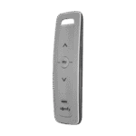 Control remoto 5 canales para motores de persiana Somfy con señal inalámbrica, instrucciones: sube, baja y detener, con posición favorita programada. frontal_0S400-204