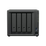 NAS DiskStation DS925+ | 4 Bahías | Expandible a 9 Bahías | 2 Puertos 2.5GbE | 2 Ranuras M.2 NVMe | AMD Ryzen V1500B | 4 GB DDR4 ECC | Hasta 565 MB/s Escritura Secuencial | Compatible con RAID | Synology DSM. frontal_0S400-250
