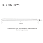 Tubo led T8, 18 W, 1200 mm, 6 500 K / Blanco Mate frontal_0S400-43