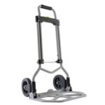Diablo Plegable / Capacidad 60 kg / Jaladera de Hule Espuma / Botón Despliegue Rápido / Base Acero Antiderrapante / Llanta Hule Duradera / Transporte Compacto frontal_0S400-79