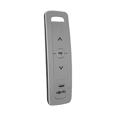 lateral_derecha_0S400-101 Control remoto 5 canales para motores de persiana Somfy con señal inalámbrica, instrucciones: sube, baja y detener, con posición favorita programada. SITUO5RTSPURE 4