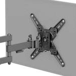 Soporte de Pared Articulado para Pantallas o Monitores | Compatibilidad VESA 75x75 - 200x200 / Hasta 43 Pulgadas | Capacidad Máxima de Carga 20 kg | Fabricado en Acero lateral_derecha_0S400-132