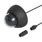 Cámara UniFi Protect G5 AI Dome Negro, Para Interior o Exterior, 4K (8MPX), Ángulo 109.9°. Visión Nocturna IR Hasta 40m, Detecciones Inteligentes de Rostros y Placas, Audio Bidireccional, Protección IP66, Anti-Vandalismo lateral_derecha_0S400-257