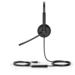 Diadema Alámbrica UH34 Dual de Yealink USB Compatible con Teléfonos IP y Computadoras. lateral_izquierda_0S400-104