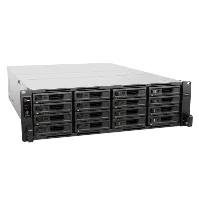 lateral_izquierda_0S400-146 Servidor de Almacenamiento RackStation RS2825RP+ | 16 Bahías | 3U | Hasta 560 TB | Rendimiento 3,519/1,790 MB/s | Fuentes de Alimentación Duales | Expansión PCIe | Compatible con Virtualización y Vigilancia. RS2825RP+ 3