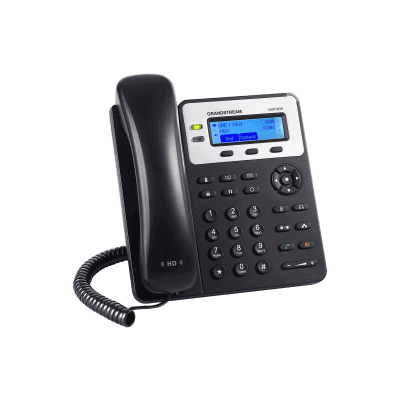 lateral_izquierda_0S400-310 Teléfono IP SMB de 2 Líneas con 3 teclas de función programables y conferencia de 3 vías. PoE GXP-1625 3