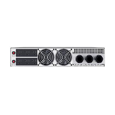 lateral_izquierda_0S400-54 Transformador Reductor de 208 Vca a 120 Vca, Con entrada Hardwire con Cable de Uso Rudo y 6 Salidas NEMA 5-20R, Recomendado para UPS modelo OLS6KERT5UNEMA OLS6K2UXSTF 3